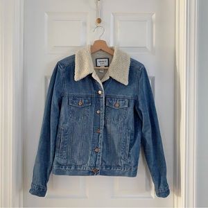Forever 21 Denim Sherpa Jacket